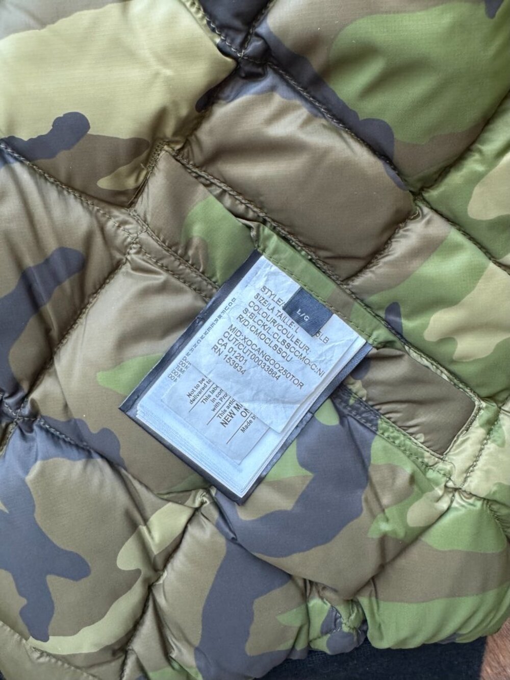 Canada Goose North Shore Reversible Camo Black Bomber Jacket Camouflage Puffer L - Picture 9 of 12